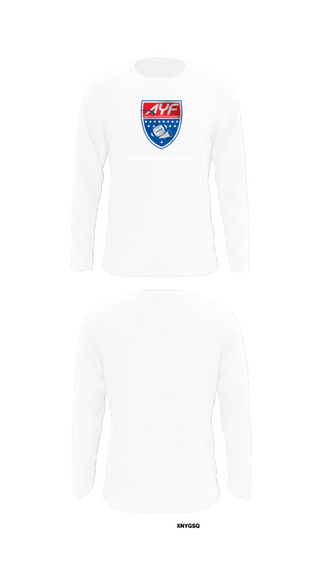 Long Sleeve Performance Shirt, American Youth Football & Cheer, Football, Teamtime, Team time, sublimation, custom sports apparel, team uniforms, spirit wear, spiritwear, sports uniforms, custom shirts, team store, custom team store, fundraiser sports, apparel fundraiser