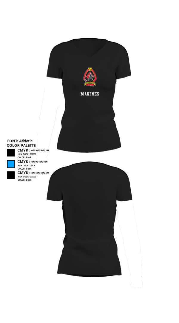 Women's Short Sleeve Vneck Shirt, 1/6 Charlie company, , Teamtime, Team time, sublimation, custom sports apparel, team uniforms, spirit wear, spiritwear, sports uniforms, custom shirts, team store, custom team store, fundraiser sports, apparel fundraiser
