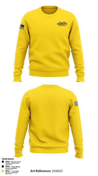 Crew Neck Sweatshirt, Guam High NJROTC Drill Team, , Teamtime, Team time, sublimation, custom sports apparel, team uniforms, spirit wear, spiritwear, sports uniforms, custom shirts, team store, custom team store, fundraiser sports, apparel fundraiser
