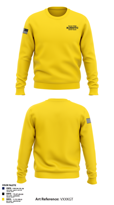 Guam High NJROTC Drill Team 32720862 Crew Neck Sweatshirt - 107