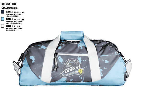 Duffle Bag, CV United Softball, Softball, Teamtime, Team time, sublimation, custom sports apparel, team uniforms, spirit wear, spiritwear, sports uniforms, custom shirts, team store, custom team store, fundraiser sports, apparel fundraiser