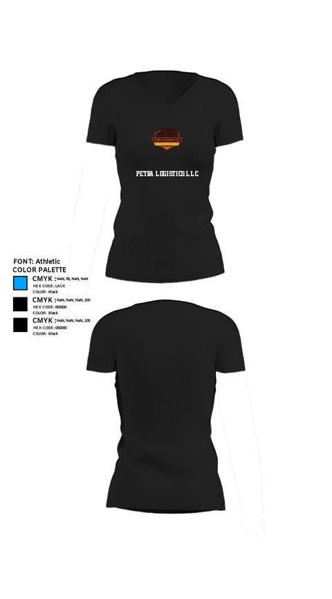 Womens Short Sleeve Vneck Shirt, Petra logistics llc, , Teamtime, Team time, sublimation, custom sports apparel, team uniforms, spirit wear, spiritwear, sports uniforms, custom shirts, team store, custom team store, fundraiser sports, apparel fundraiser