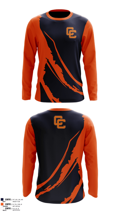 Clarke County High School Swimming 29133157 Long Sleeve Performance Shirt 41