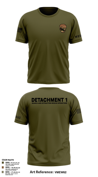 Short Sleeve Performance Shirt, Detachment 1, Air Force, Teamtime, Team time, sublimation, custom sports apparel, team uniforms, spirit wear, spiritwear, sports uniforms, custom shirts, team store, custom team store, fundraiser sports, apparel fundraiser