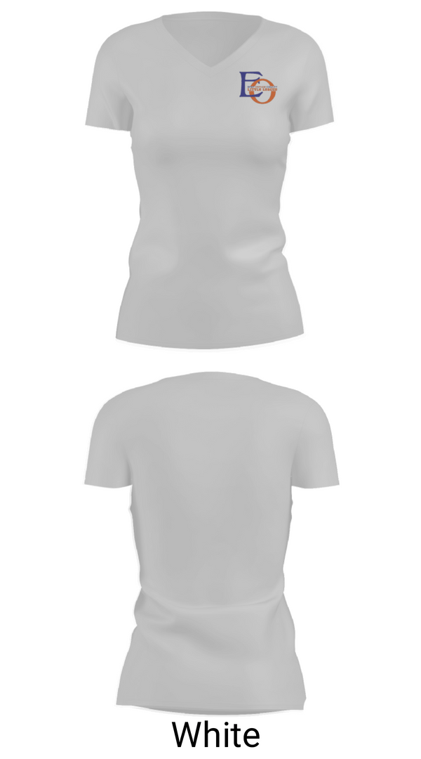 Women's Short Sleeve Vneck Shirt, East Orange County Little League, Baseball, Teamtime, Team time, sublimation, custom sports apparel, team uniforms, spirit wear, spiritwear, sports uniforms, custom shirts, team store, custom team store, fundraiser sports, apparel fundraiser