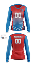 North Iredell High School Volleyball 34640851 Women's Long Sleeve V-neck Shirt - 40