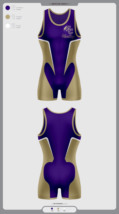 East Coweta High School Wrestling 50868332 Wrestling Singlet - 7