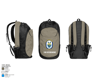Gear Bag, USS RUSHMORE, Navy, Teamtime, Team time, sublimation, custom sports apparel, team uniforms, spirit wear, spiritwear, sports uniforms, custom shirts, team store, custom team store, fundraiser sports, apparel fundraiser
