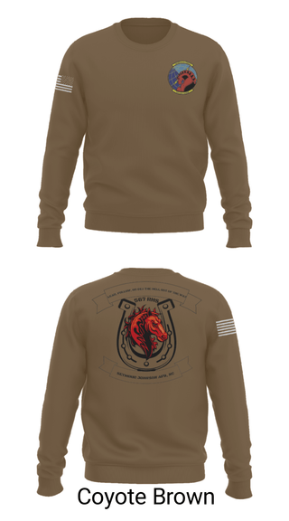 Crew Neck Sweatshirt, 567 red horse, Air Force, Teamtime, Team time, sublimation, custom sports apparel, team uniforms, spirit wear, spiritwear, sports uniforms, custom shirts, team store, custom team store, fundraiser sports, apparel fundraiser