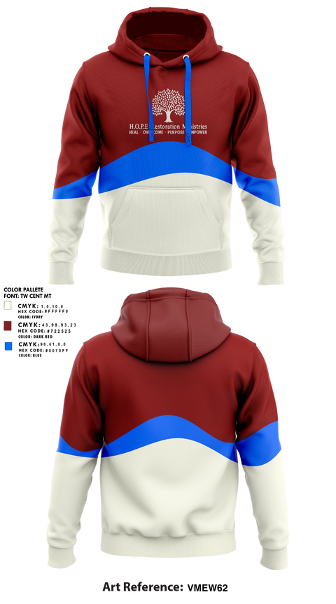 Hoodie, Hope Restoration Ministries, , Teamtime, Team time, sublimation, custom sports apparel, team uniforms, spirit wear, spiritwear, sports uniforms, custom shirts, team store, custom team store, fundraiser sports, apparel fundraiser