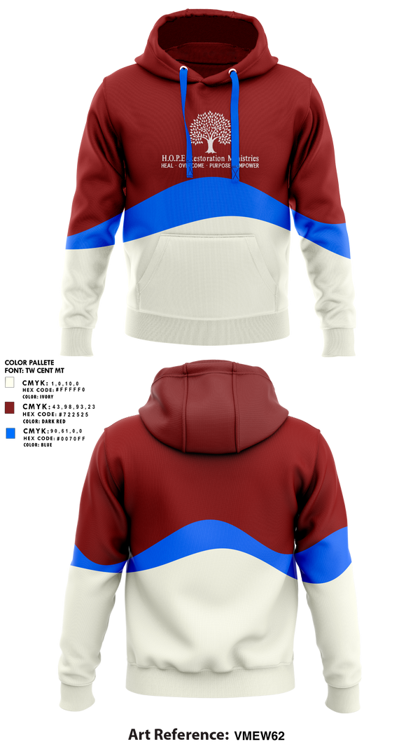 Hoodie, Hope Restoration Ministries, , Teamtime, Team time, sublimation, custom sports apparel, team uniforms, spirit wear, spiritwear, sports uniforms, custom shirts, team store, custom team store, fundraiser sports, apparel fundraiser