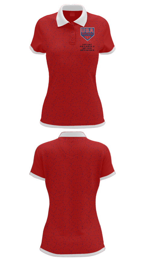 Women's Short Sleeve Performance Polo, Southeast Nebraska Girls Fast Pitch Softball League, Softball, Teamtime, Team time, sublimation, custom sports apparel, team uniforms, spirit wear, spiritwear, sports uniforms, custom shirts, team store, custom team store, fundraiser sports, apparel fundraiser