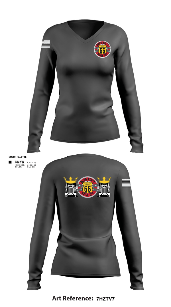 Women's Long Sleeve Vneck Shirt, 66TH TC, Army, Teamtime, Team time, sublimation, custom sports apparel, team uniforms, spirit wear, spiritwear, sports uniforms, custom shirts, team store, custom team store, fundraiser sports, apparel fundraiser