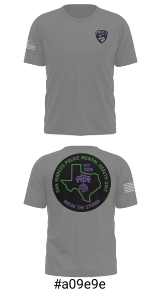 Short Sleeve Performance Shirt, SMPD Mental Health Unit, Police, Teamtime, Team time, sublimation, custom sports apparel, team uniforms, spirit wear, spiritwear, sports uniforms, custom shirts, team store, custom team store, fundraiser sports, apparel fundraiser