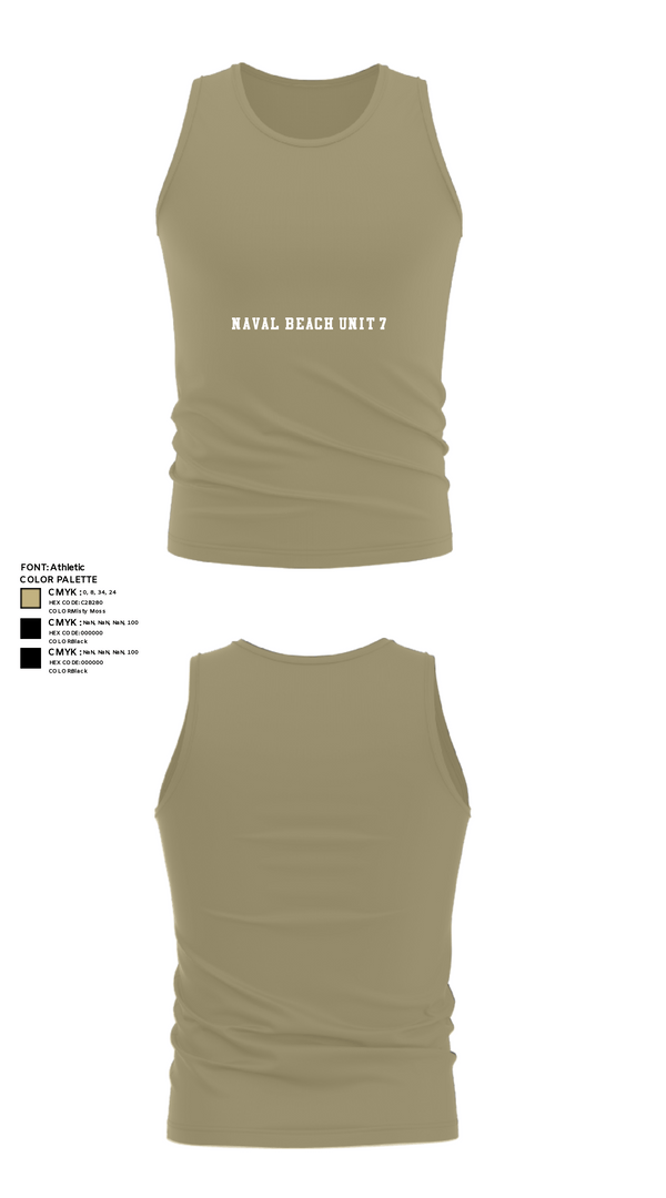 Tank Top, Naval Beach Unit 7, , Teamtime, Team time, sublimation, custom sports apparel, team uniforms, spirit wear, spiritwear, sports uniforms, custom shirts, team store, custom team store, fundraiser sports, apparel fundraiser