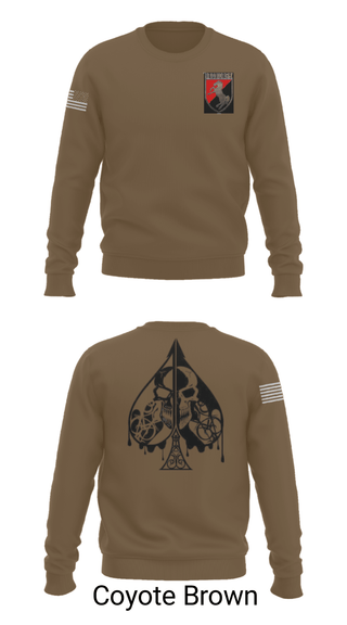 Crew Neck Sweatshirt, Dealer Company, 1/11 ACR, Army, Teamtime, Team time, sublimation, custom sports apparel, team uniforms, spirit wear, spiritwear, sports uniforms, custom shirts, team store, custom team store, fundraiser sports, apparel fundraiser