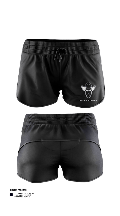 DC-1 Outlaws 94538191 Women's Shorts - 1