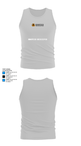 Tank Top, BombTech Beekeeper, , Teamtime, Team time, sublimation, custom sports apparel, team uniforms, spirit wear, spiritwear, sports uniforms, custom shirts, team store, custom team store, fundraiser sports, apparel fundraiser