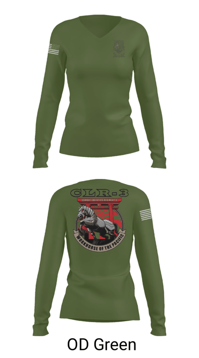 WorkHorse 24111487 Women's Long Sleeve V-neck Shirt - 57