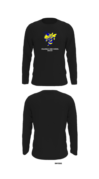 Long Sleeve Performance Shirt, Hillsdale High School Cheer, Cheer, Teamtime, Team time, sublimation, custom sports apparel, team uniforms, spirit wear, spiritwear, sports uniforms, custom shirts, team store, custom team store, fundraiser sports, apparel fundraiser
