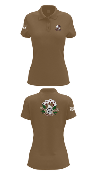 Womens Short Sleeve Performance Polo, Gamblers, Army, Teamtime, Team time, sublimation, custom sports apparel, team uniforms, spirit wear, spiritwear, sports uniforms, custom shirts, team store, custom team store, fundraiser sports, apparel fundraiser