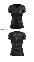 OSU Ranger Challenge 72016791 Women's Short Sleeve V-neck Shirt - 1