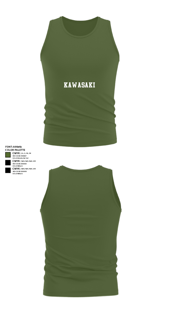 Tank Top, Kawasaki, Men's Basketball, Teamtime, Team time, sublimation, custom sports apparel, team uniforms, spirit wear, spiritwear, sports uniforms, custom shirts, team store, custom team store, fundraiser sports, apparel fundraiser
