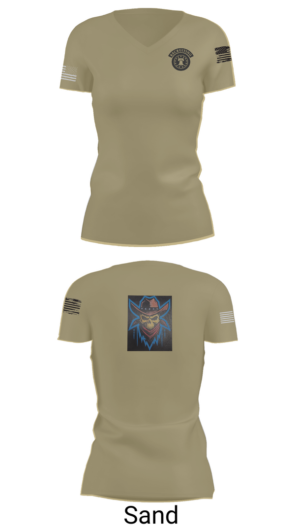 Womens Short Sleeve Vneck Shirt, U.S. Army Recruiting Eau Claire, Army, Teamtime, Team time, sublimation, custom sports apparel, team uniforms, spirit wear, spiritwear, sports uniforms, custom shirts, team store, custom team store, fundraiser sports, apparel fundraiser