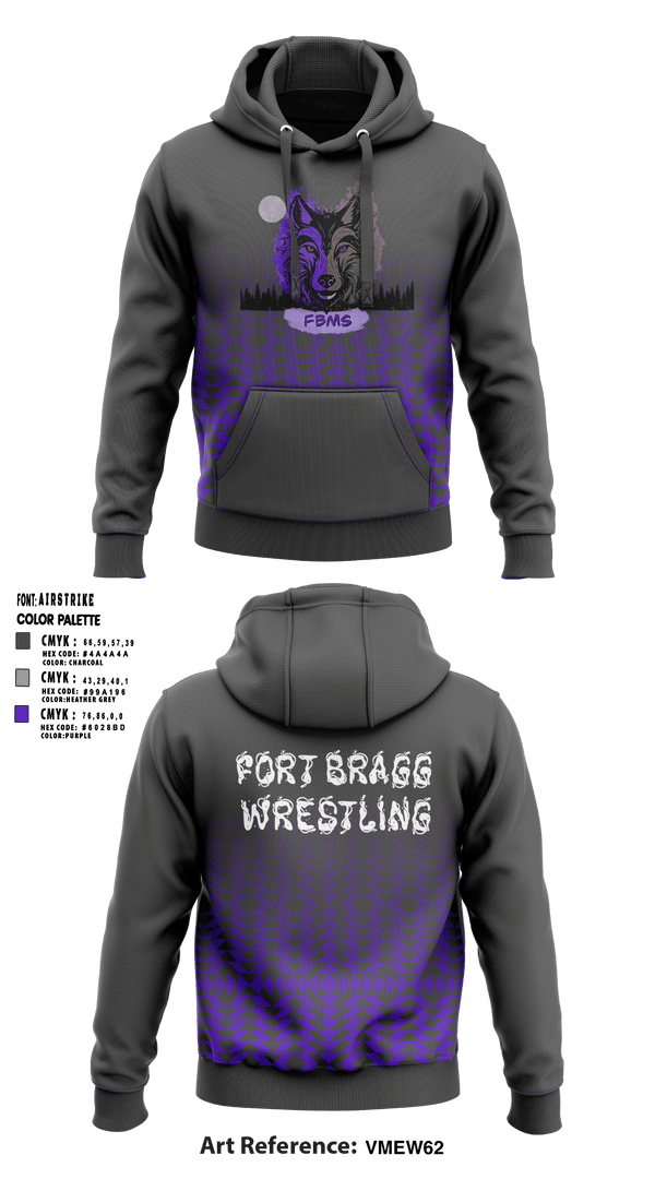 Hoodie, Fort Bragg Middle School, Wrestling, Teamtime, Team time, sublimation, custom sports apparel, team uniforms, spirit wear, spiritwear, sports uniforms, custom shirts, team store, custom team store, fundraiser sports, apparel fundraiser