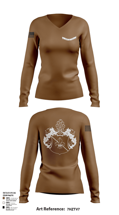 NA 10904761 Women's Long Sleeve V-neck Shirt - 130