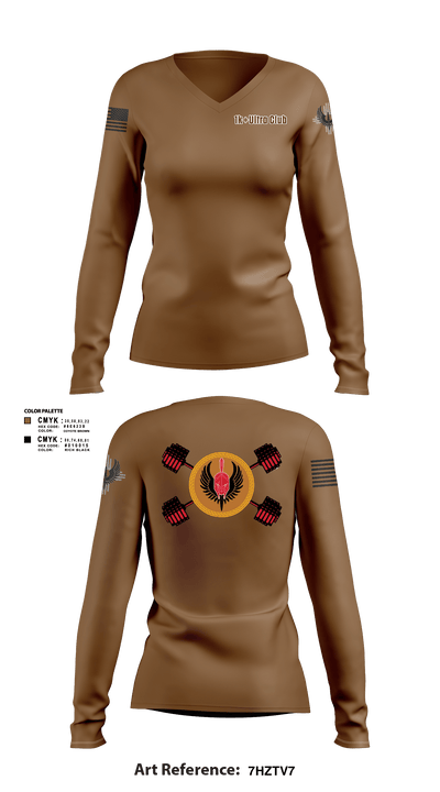 1K+ Ultra Club 66714943 Women's Long Sleeve V-neck Shirt - 5