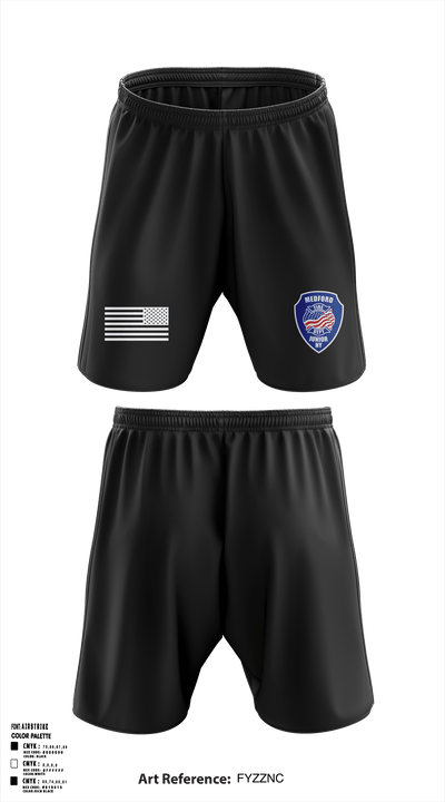 Medford Fire Department Juniors 92947707 Athletic Shorts With Pockets - 1