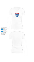 American Youth Football & Cheer 12782667 Women's Short Sleeve V-neck Shirt - 18