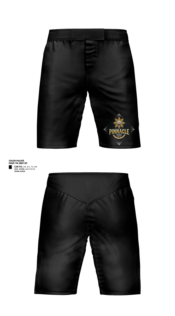 Fight Shorts, Pinnacle Martial Arts, , Teamtime, Team time, sublimation, custom sports apparel, team uniforms, spirit wear, spiritwear, sports uniforms, custom shirts, team store, custom team store, fundraiser sports, apparel fundraiser
