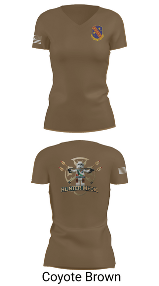 Womens Short Sleeve Vneck Shirt, 1-148th HHB Medics, , Teamtime, Team time, sublimation, custom sports apparel, team uniforms, spirit wear, spiritwear, sports uniforms, custom shirts, team store, custom team store, fundraiser sports, apparel fundraiser