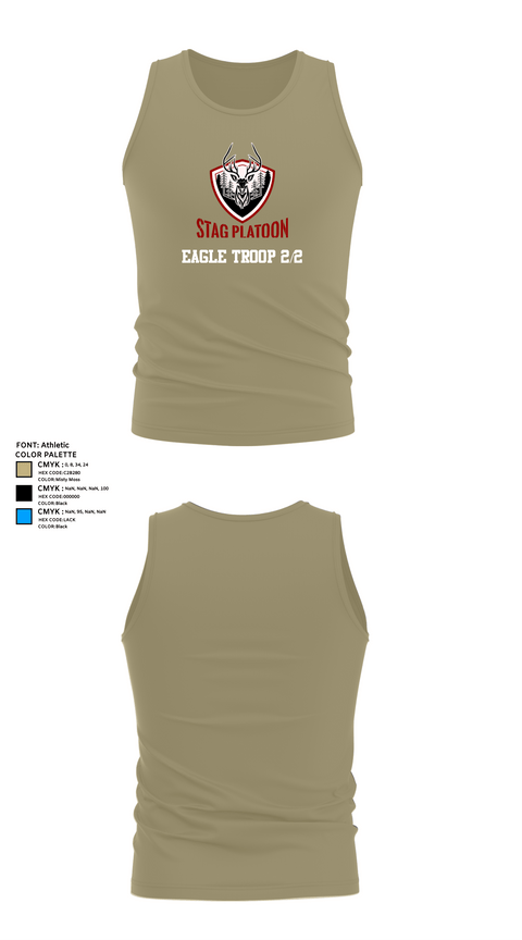 Tank Top, Eagle troop 2/2, Army, Teamtime, Team time, sublimation, custom sports apparel, team uniforms, spirit wear, spiritwear, sports uniforms, custom shirts, team store, custom team store, fundraiser sports, apparel fundraiser