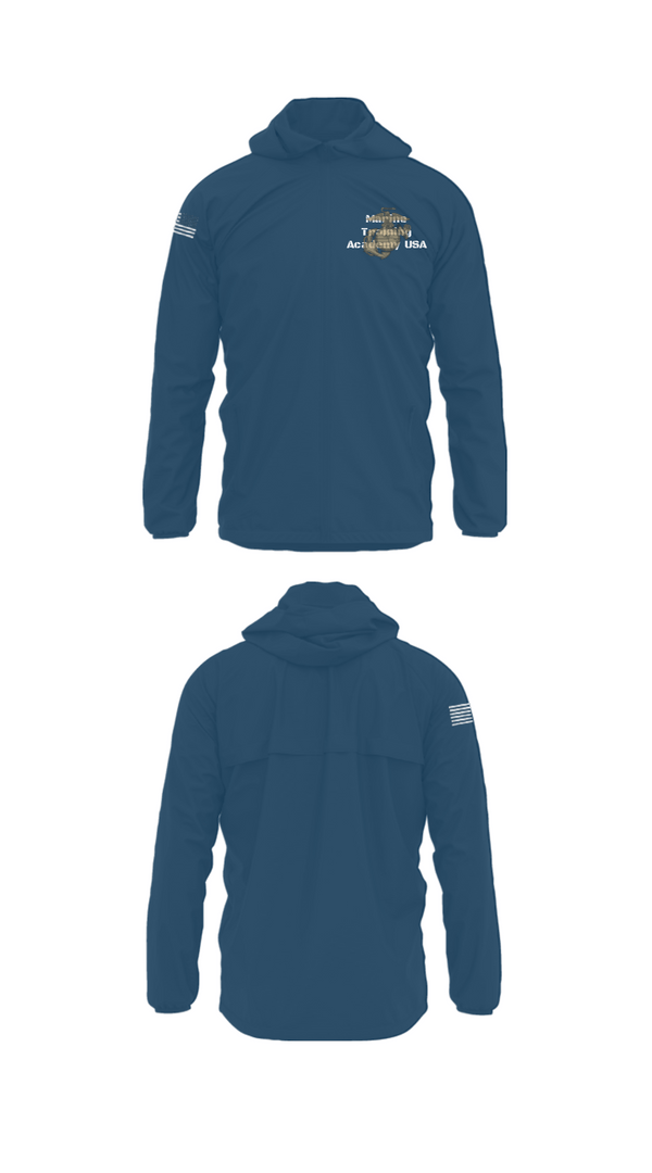 Windbreaker, Marine Training Academy USA, Marines, Teamtime, Team time, sublimation, custom sports apparel, team uniforms, spirit wear, spiritwear, sports uniforms, custom shirts, team store, custom team store, fundraiser sports, apparel fundraiser