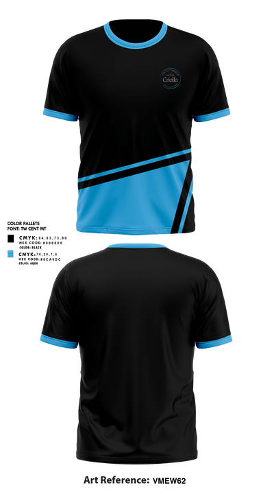 Criolla Sandwich & Pasta 89494109 Short Sleeve Performance Shirt - 1