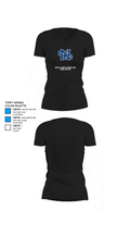 Nouvel Catholic Central High School Bowling 3430420 Women's Short Sleeve V-neck Shirt - 37
