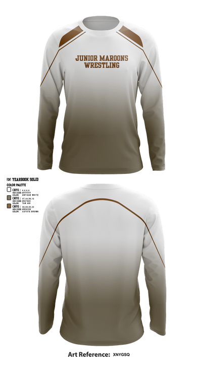 Junior maroons 80519934 Long Sleeve Performance Shirt - 1