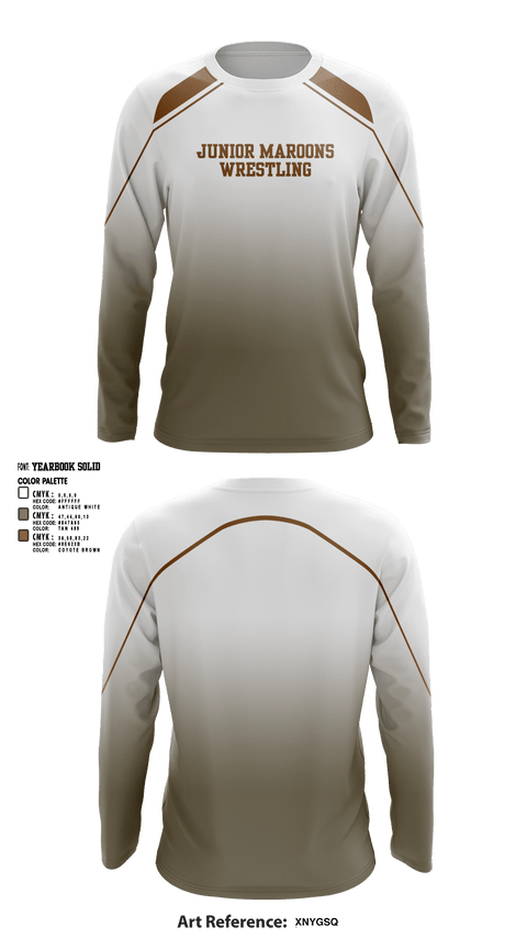 Long Sleeve Performance Shirt, Junior maroons, Wrestling, Teamtime, Team time, sublimation, custom sports apparel, team uniforms, spirit wear, spiritwear, sports uniforms, custom shirts, team store, custom team store, fundraiser sports, apparel fundraiser