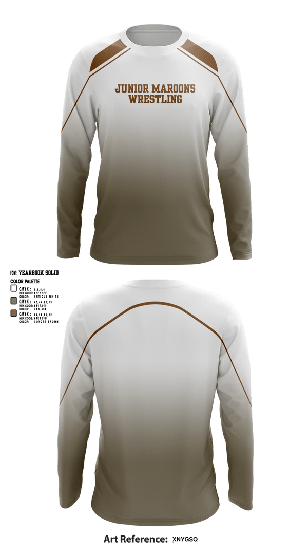 Long Sleeve Performance Shirt, Junior maroons, Wrestling, Teamtime, Team time, sublimation, custom sports apparel, team uniforms, spirit wear, spiritwear, sports uniforms, custom shirts, team store, custom team store, fundraiser sports, apparel fundraiser