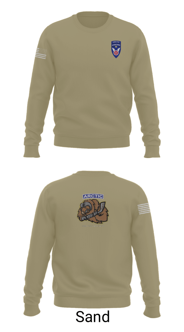 Crew Neck Sweatshirt, 539th CTC(L), Army, Teamtime, Team time, sublimation, custom sports apparel, team uniforms, spirit wear, spiritwear, sports uniforms, custom shirts, team store, custom team store, fundraiser sports, apparel fundraiser