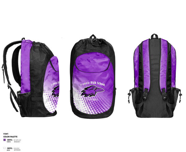 Gear Bag, Sequoia High School Softball, Softball, Teamtime, Team time, sublimation, custom sports apparel, team uniforms, spirit wear, spiritwear, sports uniforms, custom shirts, team store, custom team store, fundraiser sports, apparel fundraiser