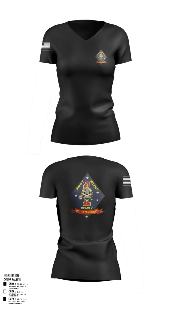 Womens Short Sleeve Vneck Shirt, 1st Recon, Marines, Teamtime, Team time, sublimation, custom sports apparel, team uniforms, spirit wear, spiritwear, sports uniforms, custom shirts, team store, custom team store, fundraiser sports, apparel fundraiser