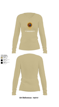 MARDET Fort Leonard Wood (FLW) DoD Interservice Non-Lethal Individual Weapons Instructor's Course Fort Leonard Wood Basic Military Police School House 85890627 Women's Long Sleeve V-neck Shirt - 37