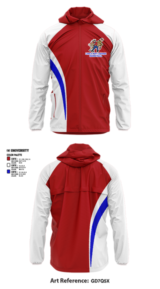 Windbreaker, Lingle-Fort Laramie High School Basketball, Men's Basketball, Teamtime, Team time, sublimation, custom sports apparel, team uniforms, spirit wear, spiritwear, sports uniforms, custom shirts, team store, custom team store, fundraiser sports, apparel fundraiser