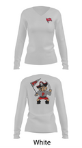 Palatine pirates 8737902 Women's Long Sleeve V-neck Shirt - 16