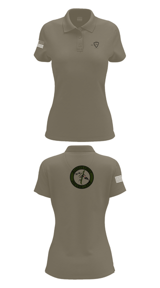 Womens Short Sleeve Performance Polo, 1055th Trans 1st Plt, National Guard, Teamtime, Team time, sublimation, custom sports apparel, team uniforms, spirit wear, spiritwear, sports uniforms, custom shirts, team store, custom team store, fundraiser sports, apparel fundraiser