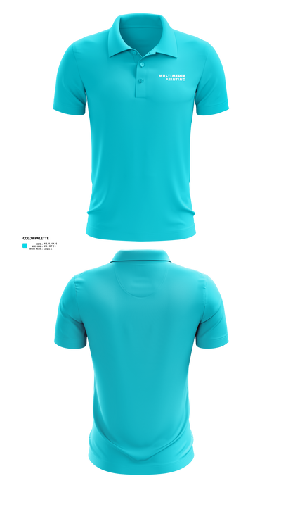 Multimediaprinting 2891725 Short Sleeve Performance Polo - 3